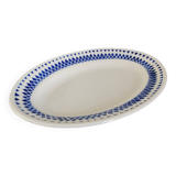 Badonviller porcelain dish with diamond pattern