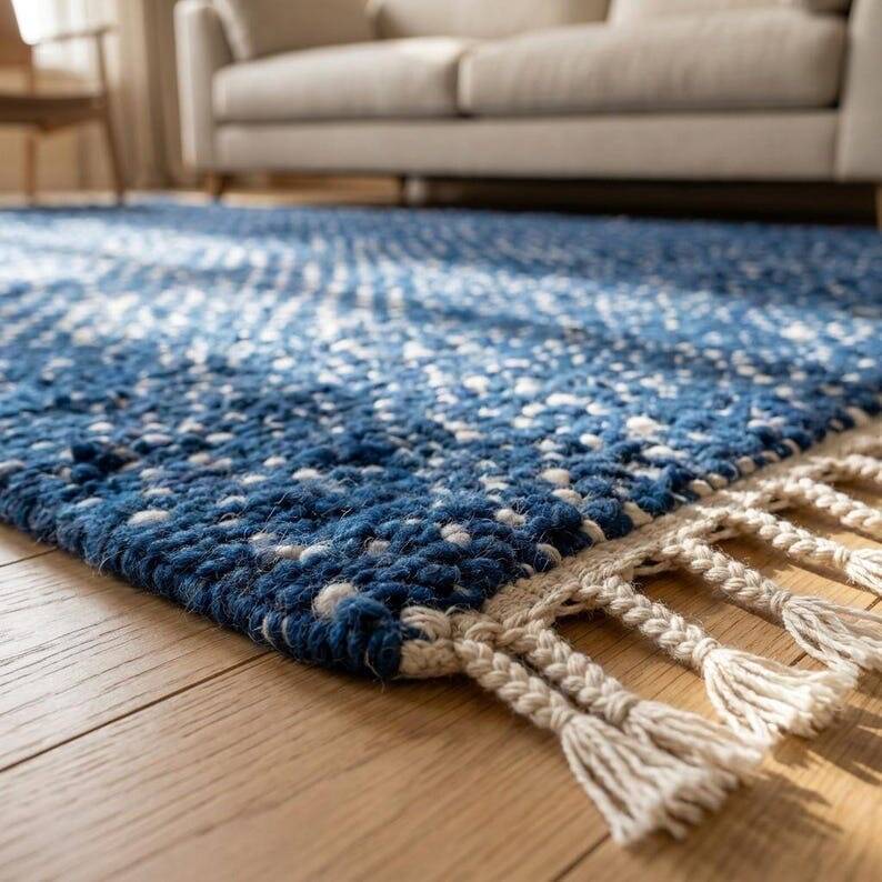 Handmade pure wool rug, size 1.5/2.5 m.