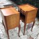 Pair of Louis XV style bedside tables in solid wood