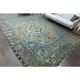 1960s Vintage Persian Handmade Wool Cotton Brown Area Rug 278x354