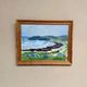 Original Swedish Oil on Panel – “Coastal Landscape” by Curt Rydell – Signed – Vintage & Framed – 33 × 40 cm (13" × 15.7")