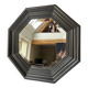 Miroir octogonal biseauté en bois