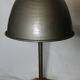 lampe métal socle laiton dorée