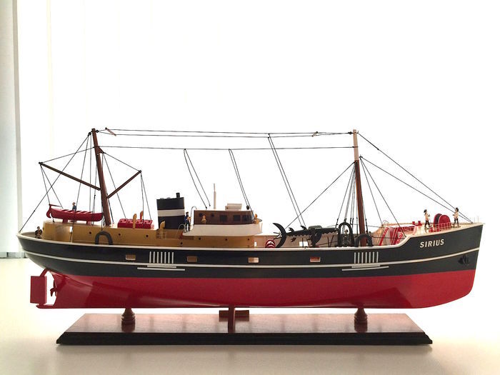 Tintin - Model of the Sirius Boat - The Treasure of Rackham the Red 60 cm wood