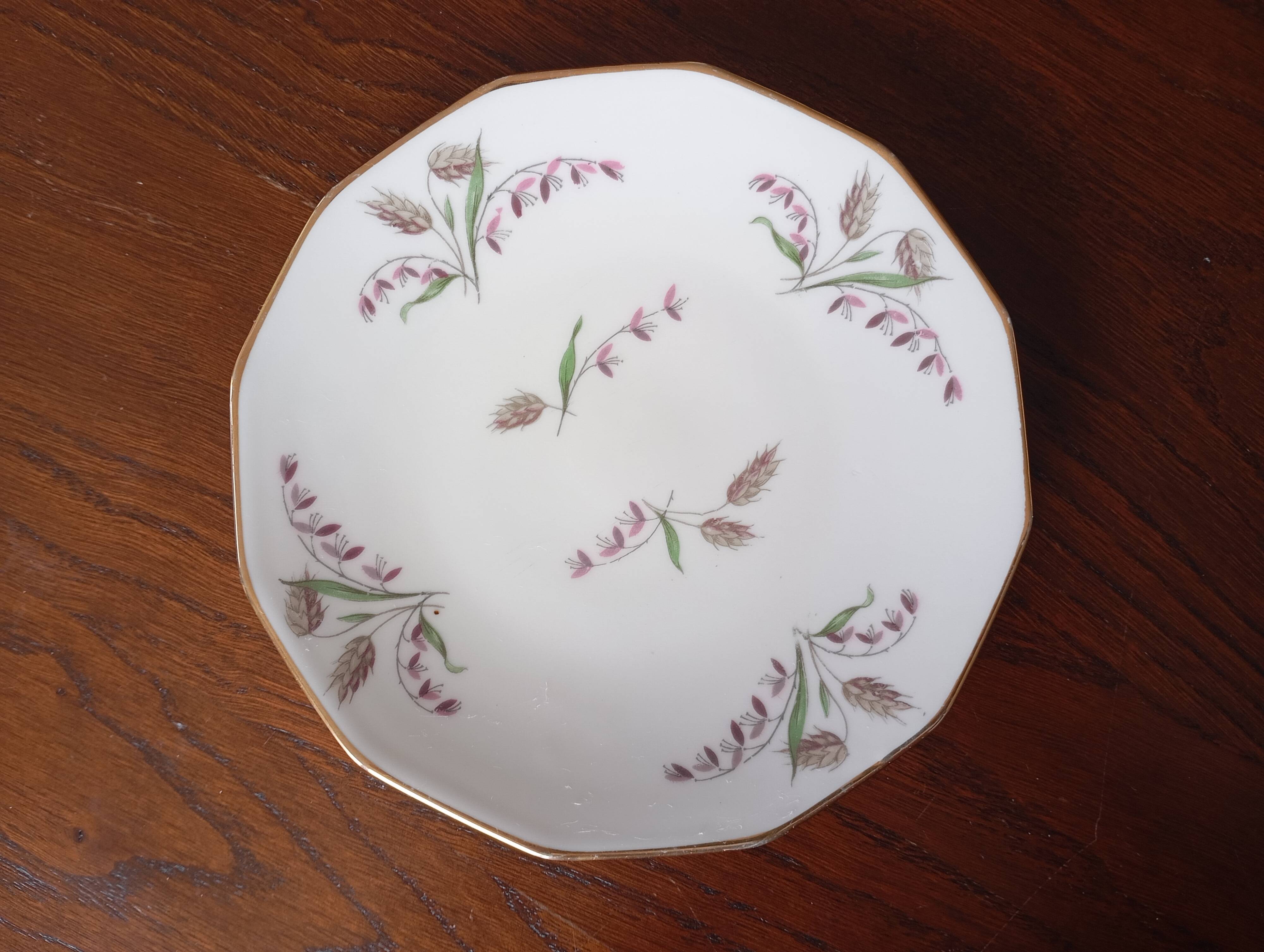6 Limosa hard porcelain dessert plates (Limoges)