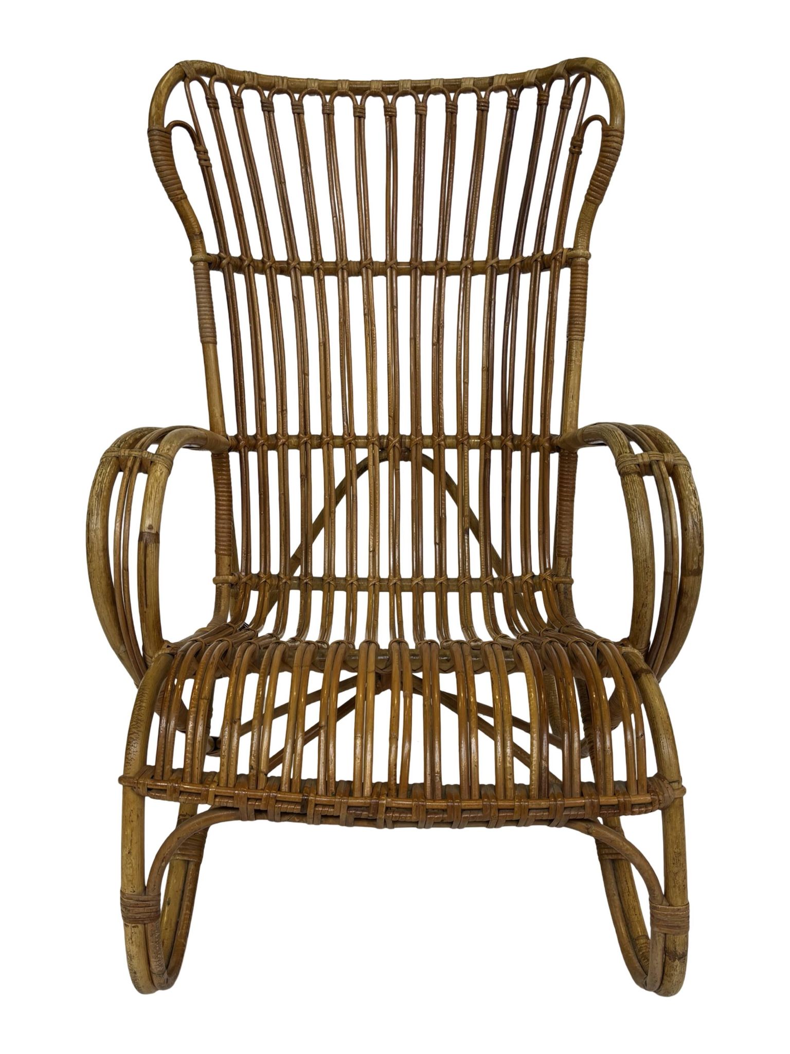 Set of two Belse 8 model Rattan chairs by Dirk van Sliedregt Rohe Noordwolde 1960