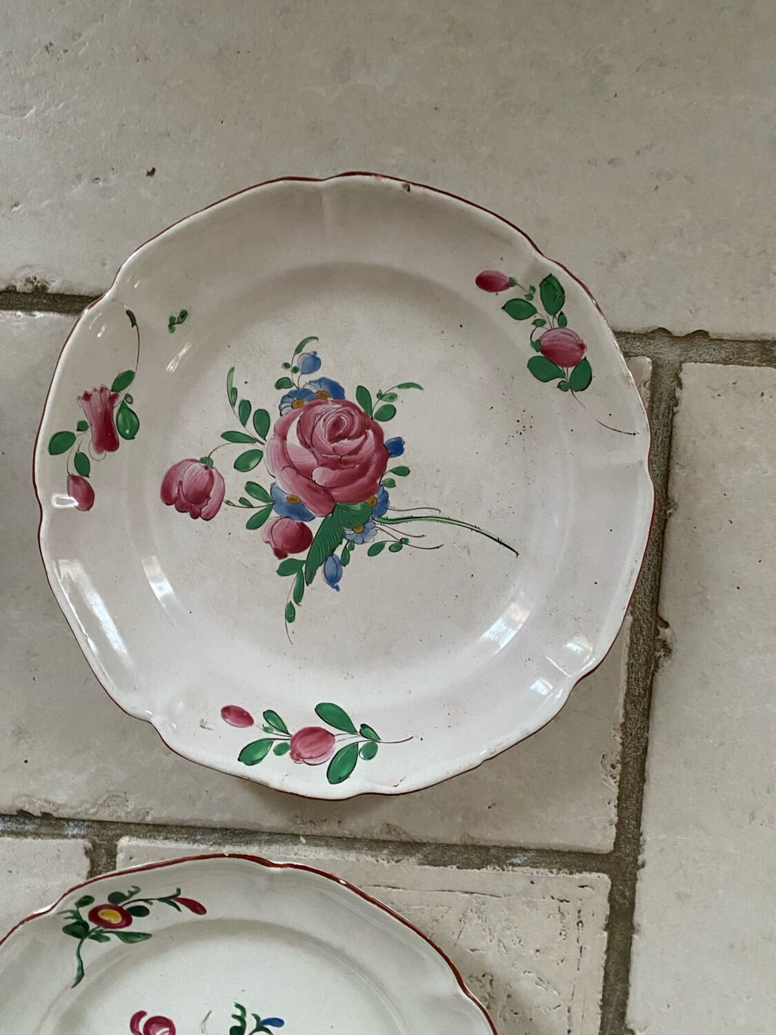 Antique Eastern earthenware plates
