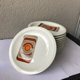 Plates Bareuther Waldsassen décor seventies