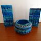 Set of 3 vintage ceramic pieces Aldo Londi for bitossi .