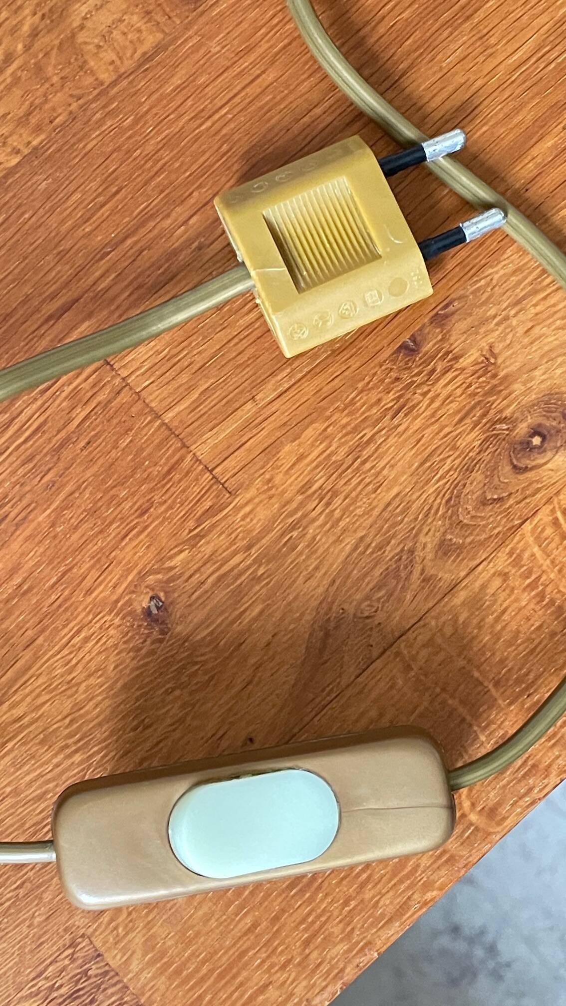 70s Steel and Brass LAMP