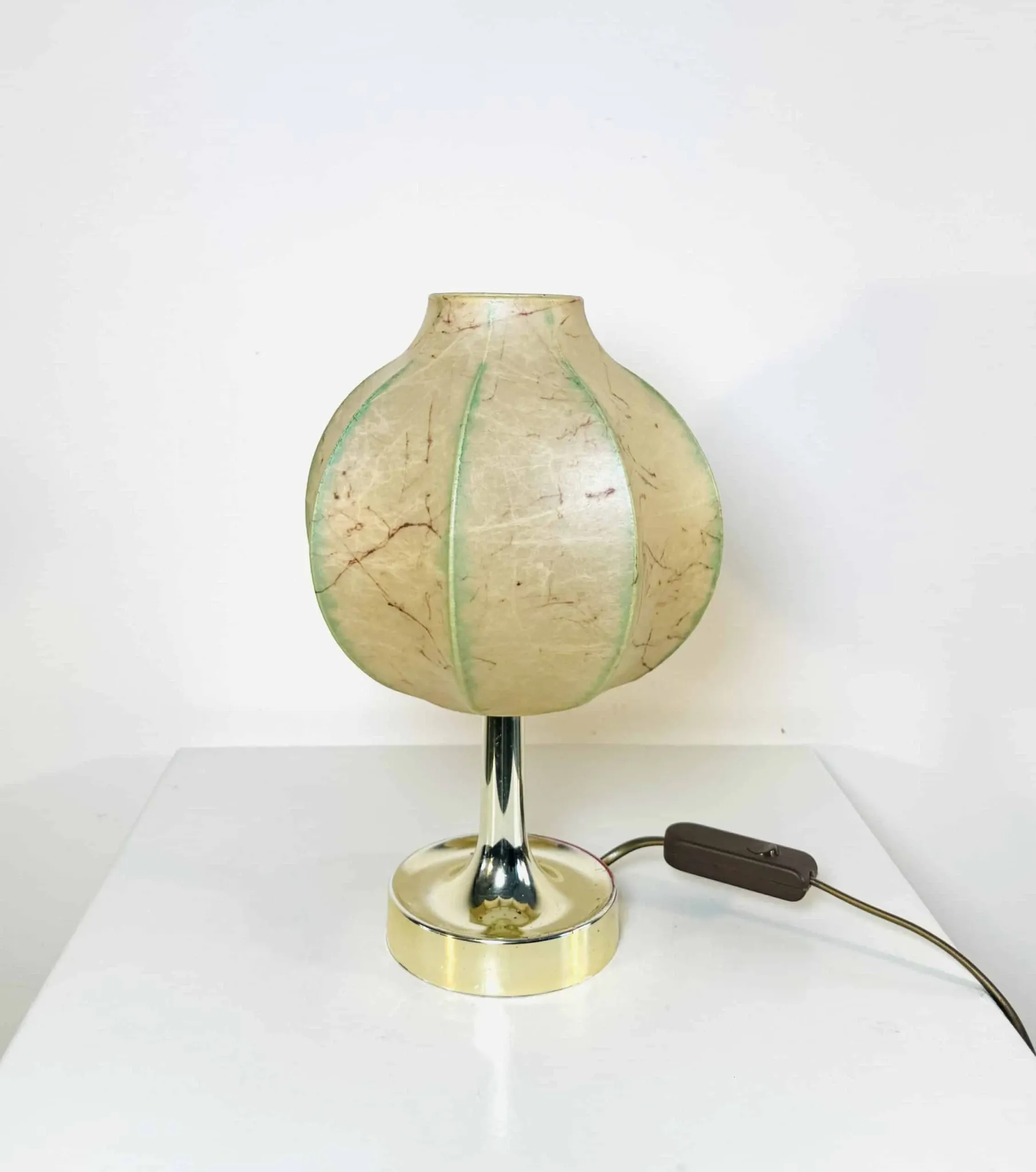 Cocoon Table Lamp By Friedel Wauer For Goldkant Leuchten, Germany, Circa 1960S/1970S