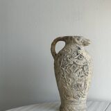 Antique sheep head handcrafted pottery