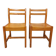 Pair of vintage pine chairs from the 70s