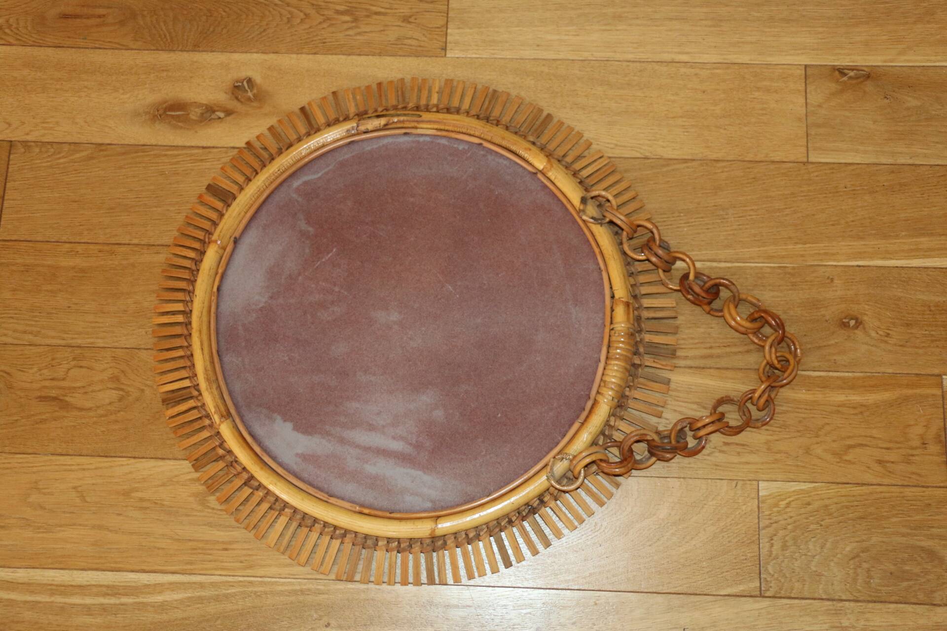 Rattan sun mirror 530mm