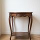 Antique wooden dressing table with mirror