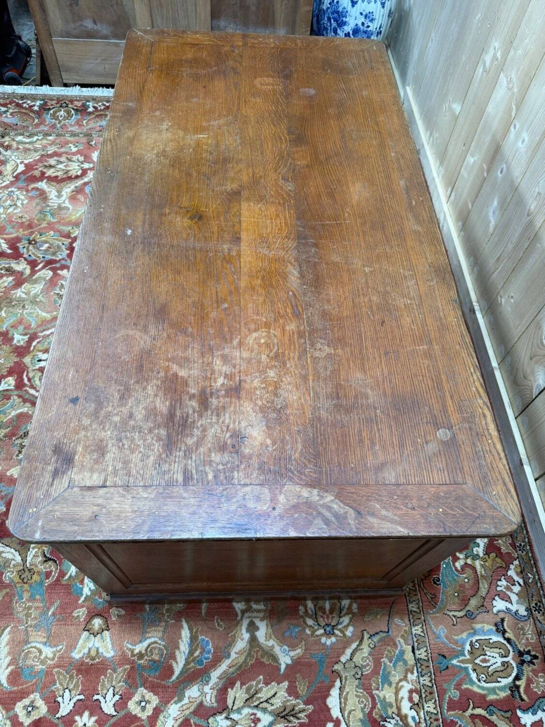 Solid oak shop counter