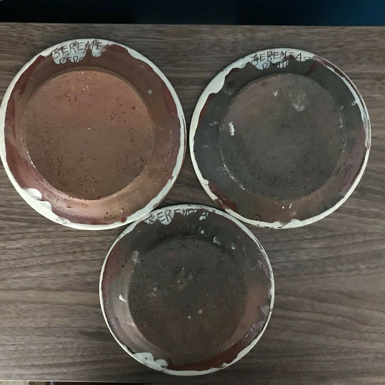 Set of 3 portuguese ceramic plates jeremias redondo