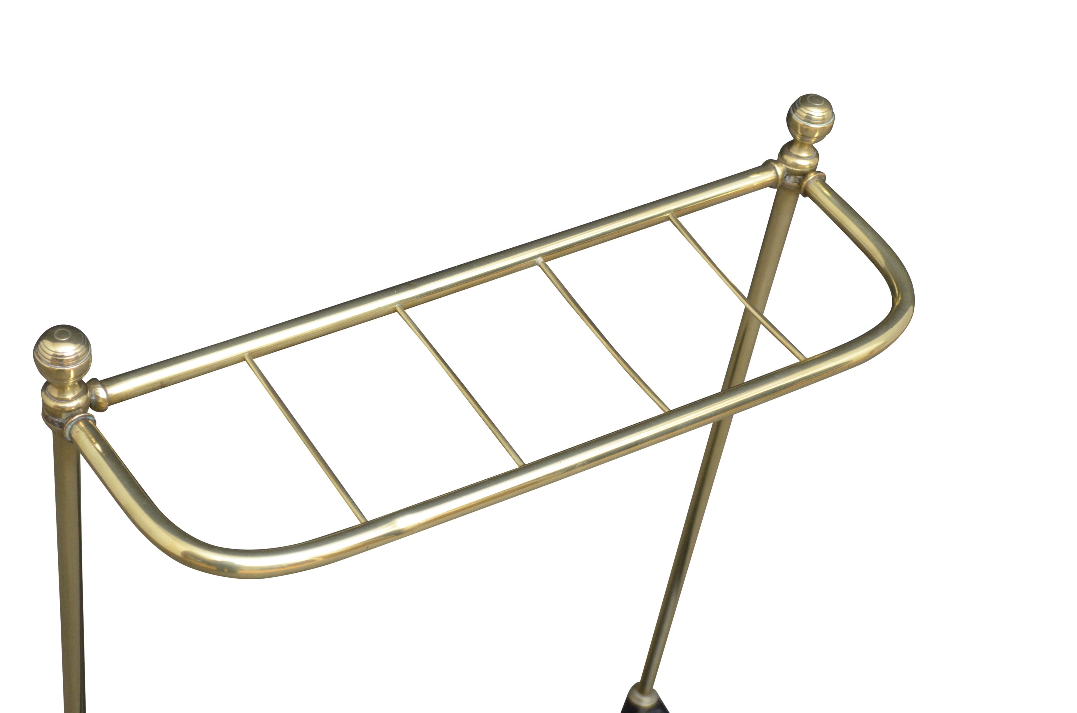 Fine victorian brass umbrella stand