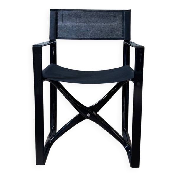 Fauteuil pliant la Regista noir brillant