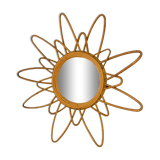 Rattan mirror
