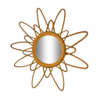 Rattan mirror