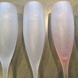Biot set of 5 frosted flutes