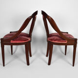 Art Deco Salon by Paul Follot in pink velvet, circa 1920