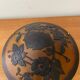 Art Nouveau 1-light basin pendant light signed by Vianne in glass paste
