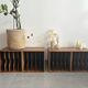 Set of 4 vintage wooden vinyl boxes
