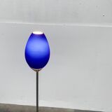 Vintage postmodern floor lamp in Italian glass by Lucente.