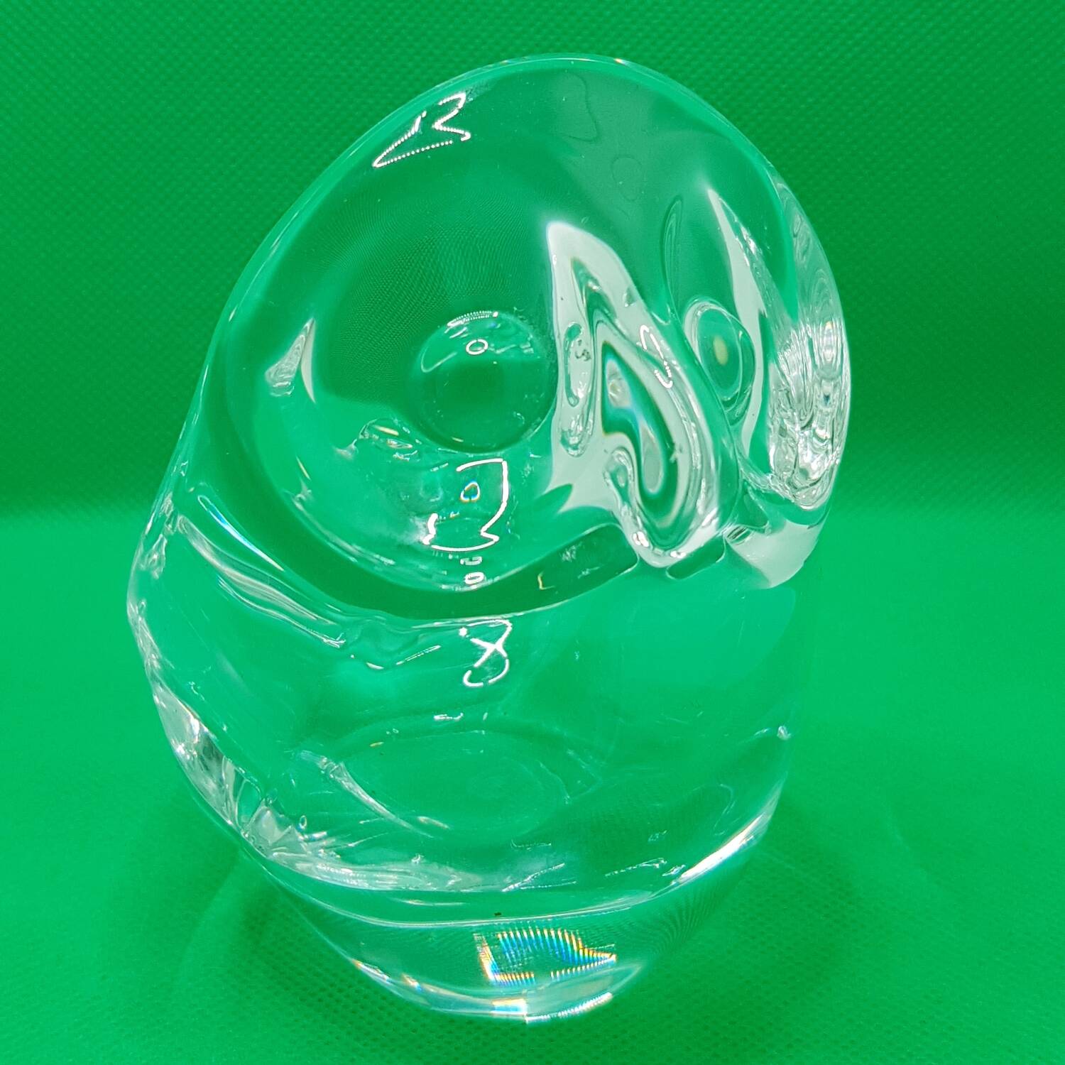 Cendrier hibou en cristal