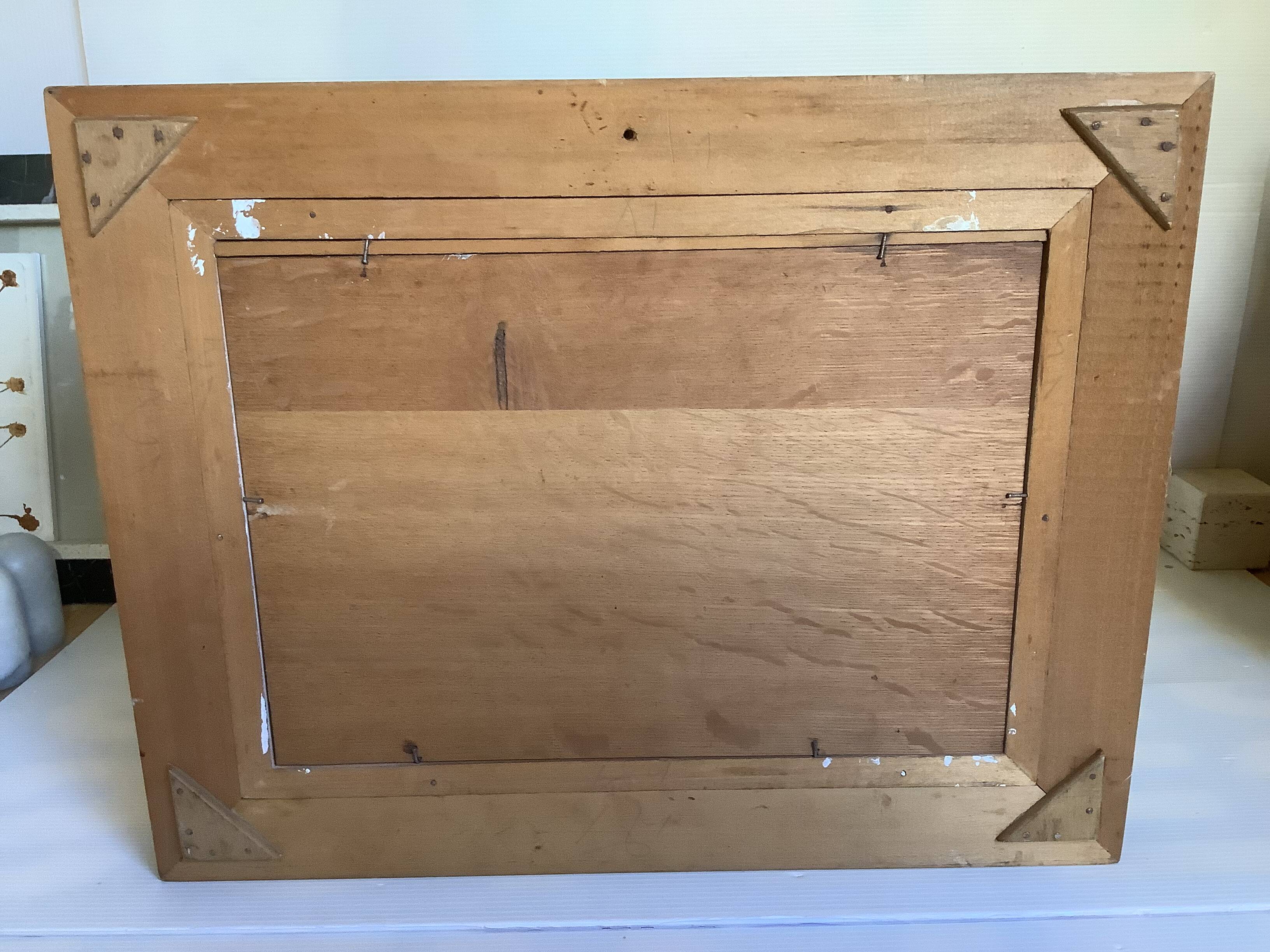 Still life painting oil on panel signed