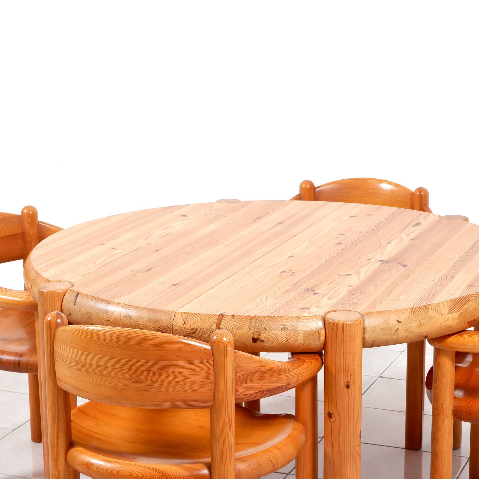Set of 6 solid pinewood armchairs by Rainer Daumiller for Hirtshals Sawmill