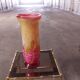 LARGE BIOT BLOWN GLASS VASE, SABA FRERES