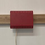 Adjustable wall lamp red scandinavian design 1950