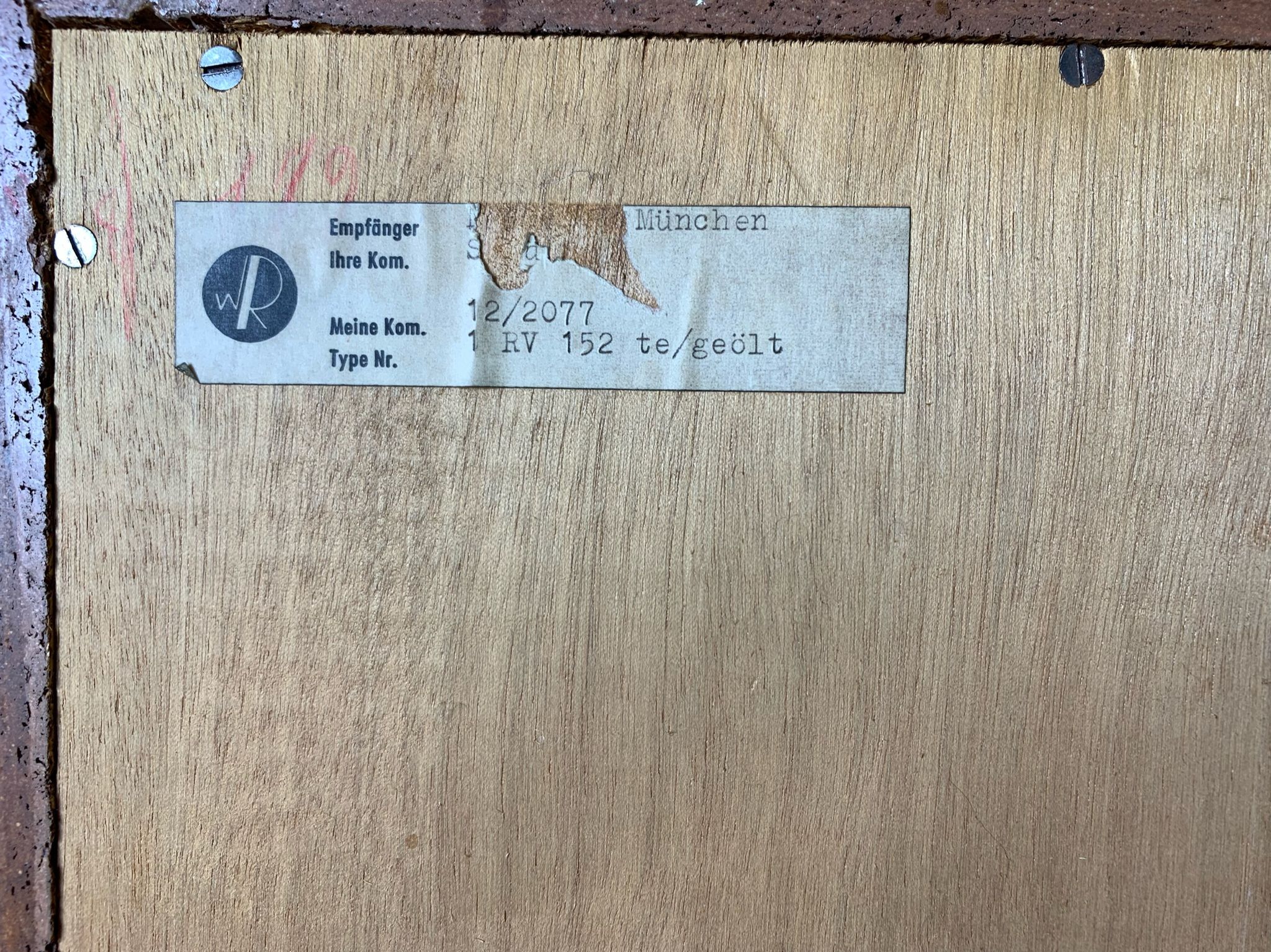 Commode en teck années 1960