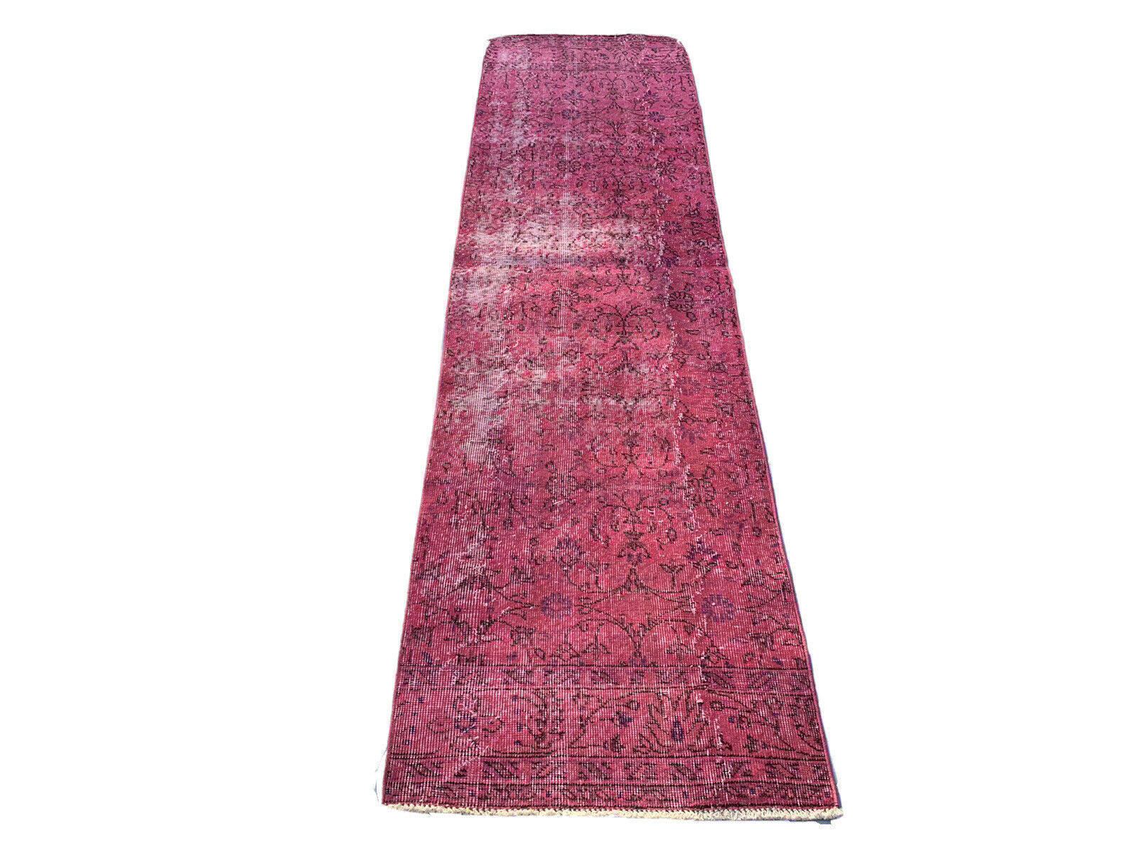 Distressed turkish narrow runner 247 x 70 cm