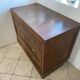 Old and authentic workshop counter with 3 large oak drawers.