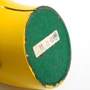 Very rare original Space Age 60s yellow table lamp made of iron by Temde