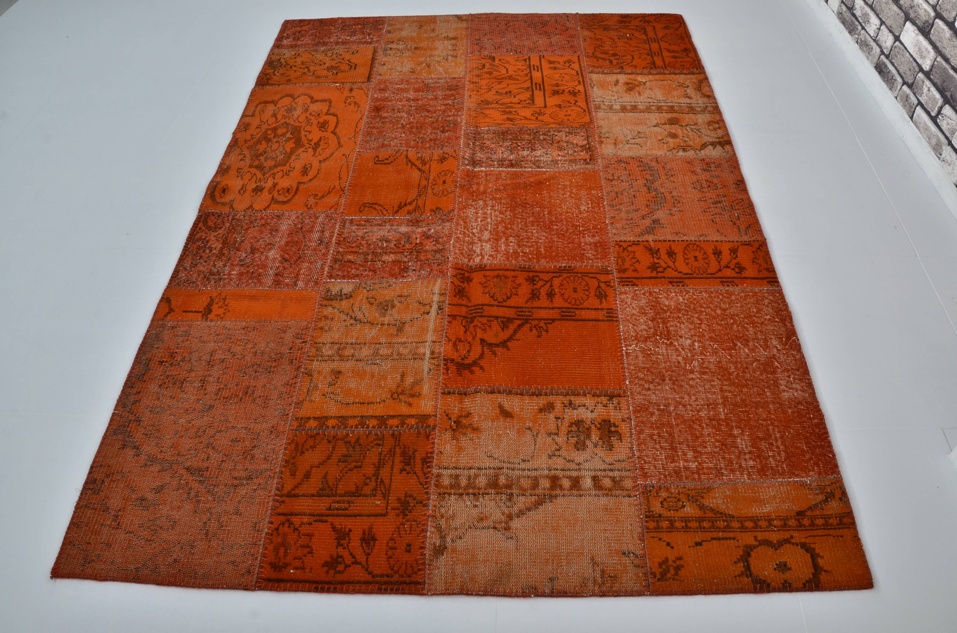 Orange Decorative Vintage Carpet sku 3038