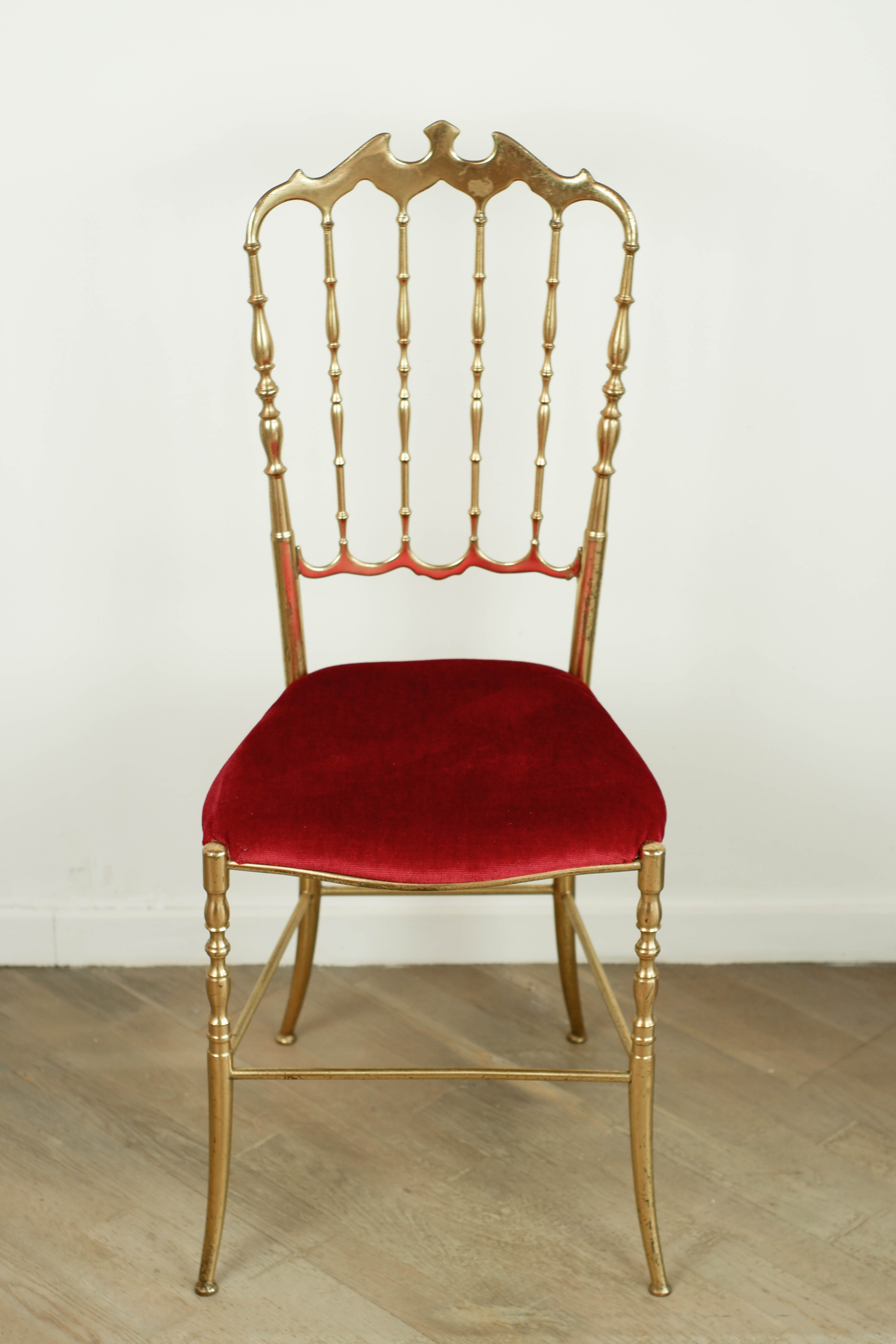 Chiavari brass chair