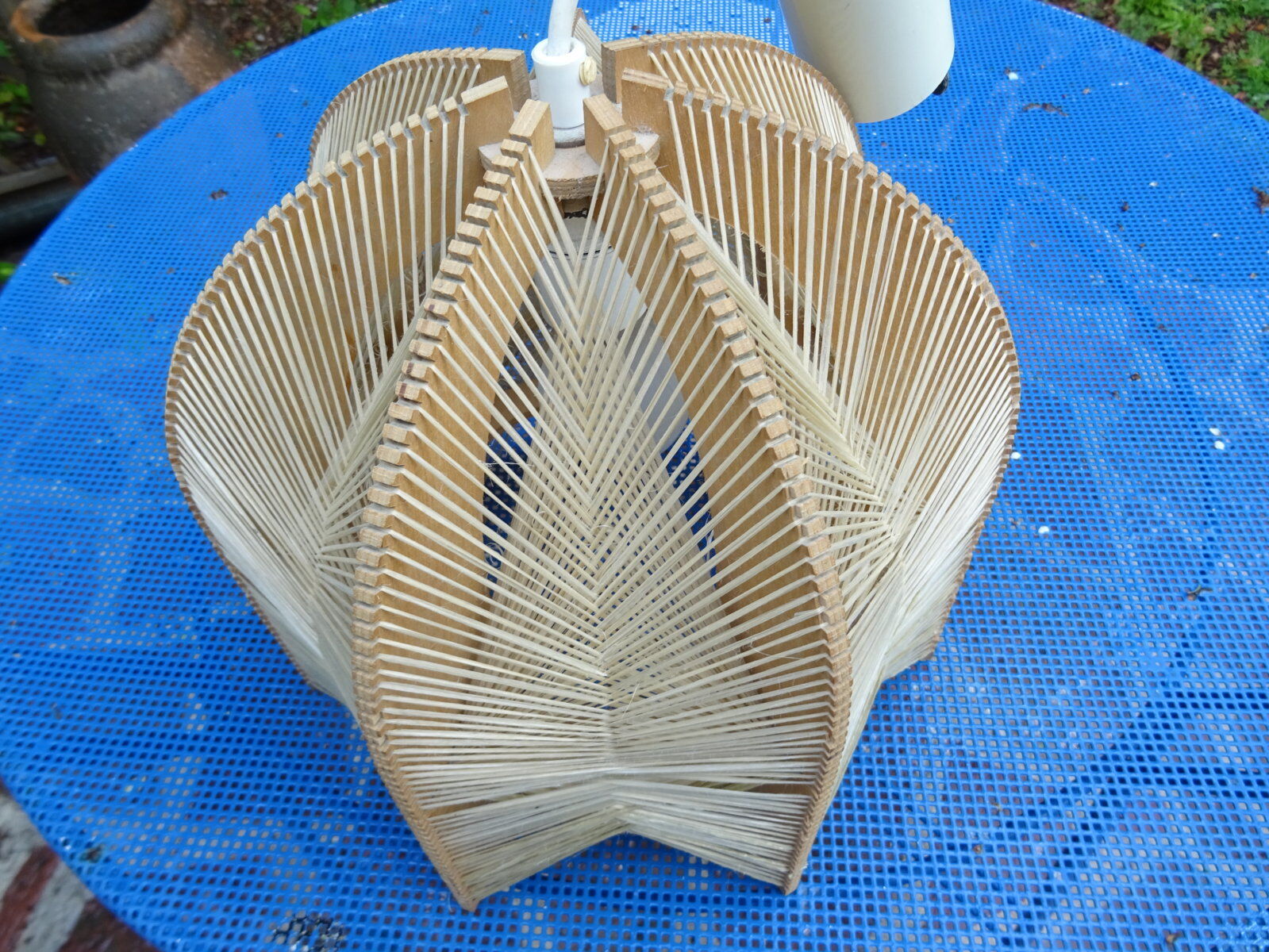 60s wire and wood hanging