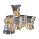 6 verres à eau ancien en bon état