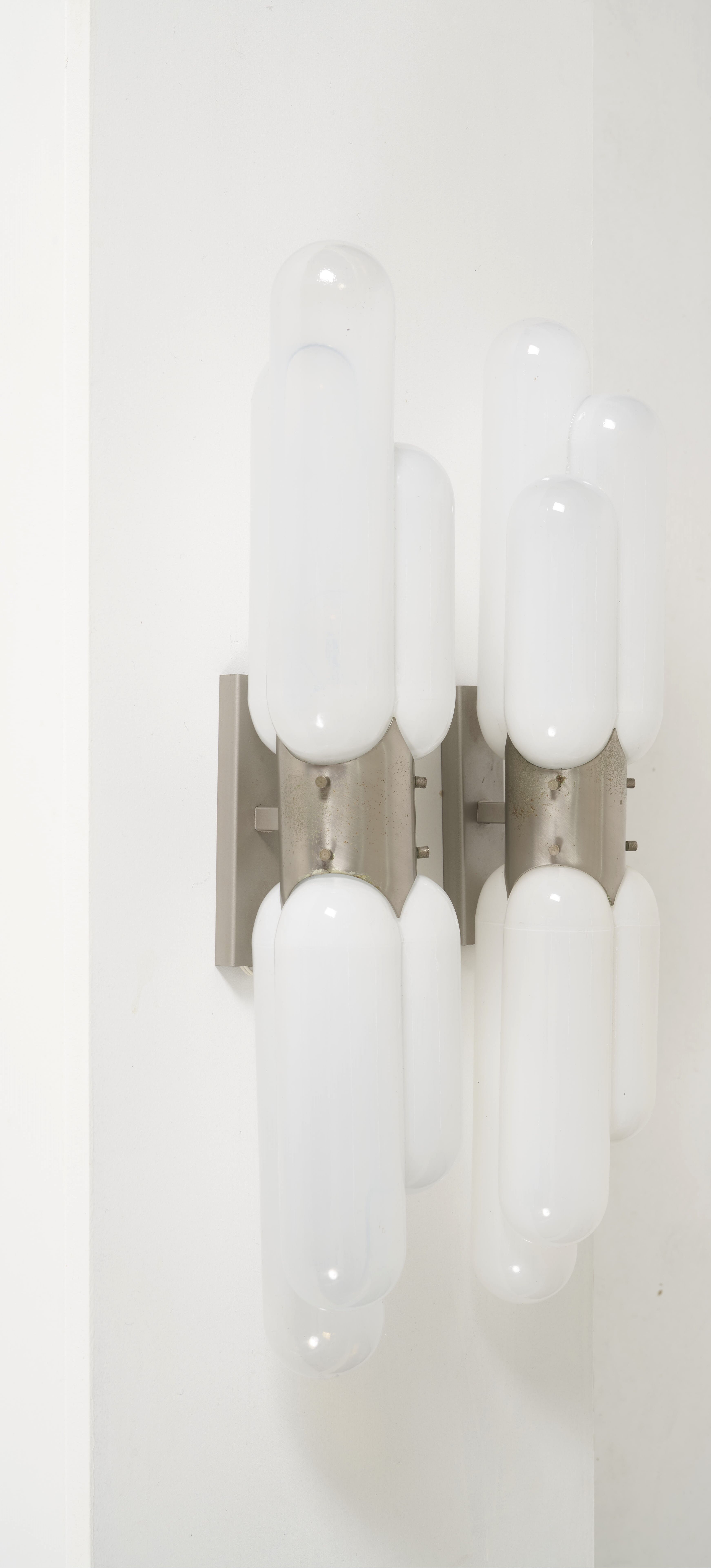 Pair of Carlo Nason wall lamps for Mazzega 1970