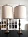 pair of american brass lamps