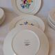 Assiettes Digoin et Sarreguemines Fabiola