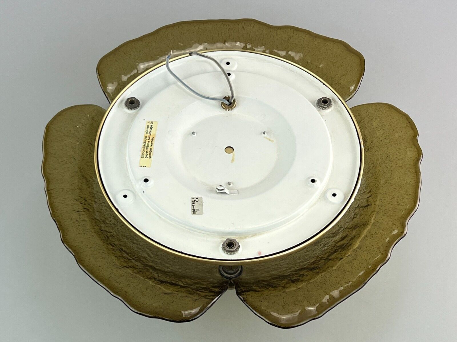 60s 70s Peill & Putzler ceiling lamp glass space design lamp