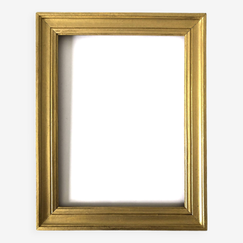 Rectangular golden wood frame