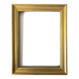 Rectangular golden wood frame