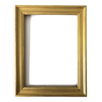 Rectangular golden wood frame